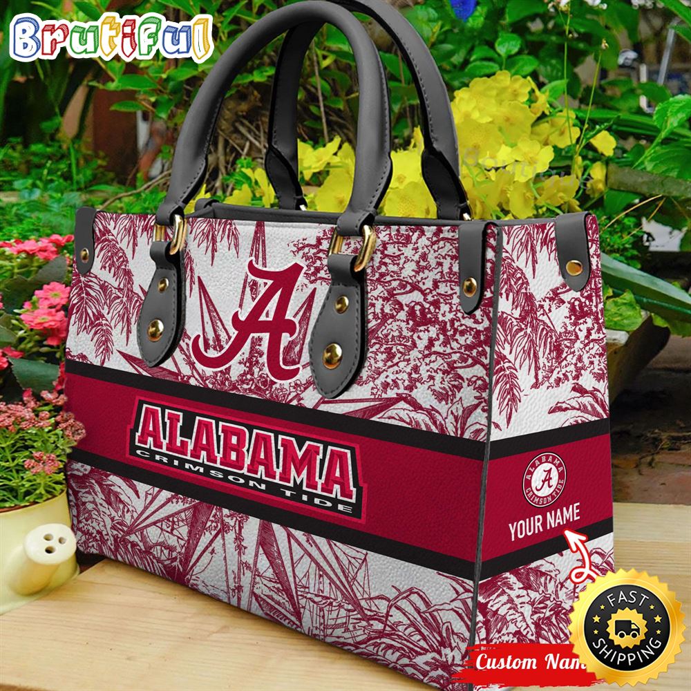 Sportswearmerch Alabama Crimson Tide NCAA Leather HandBag For Fan