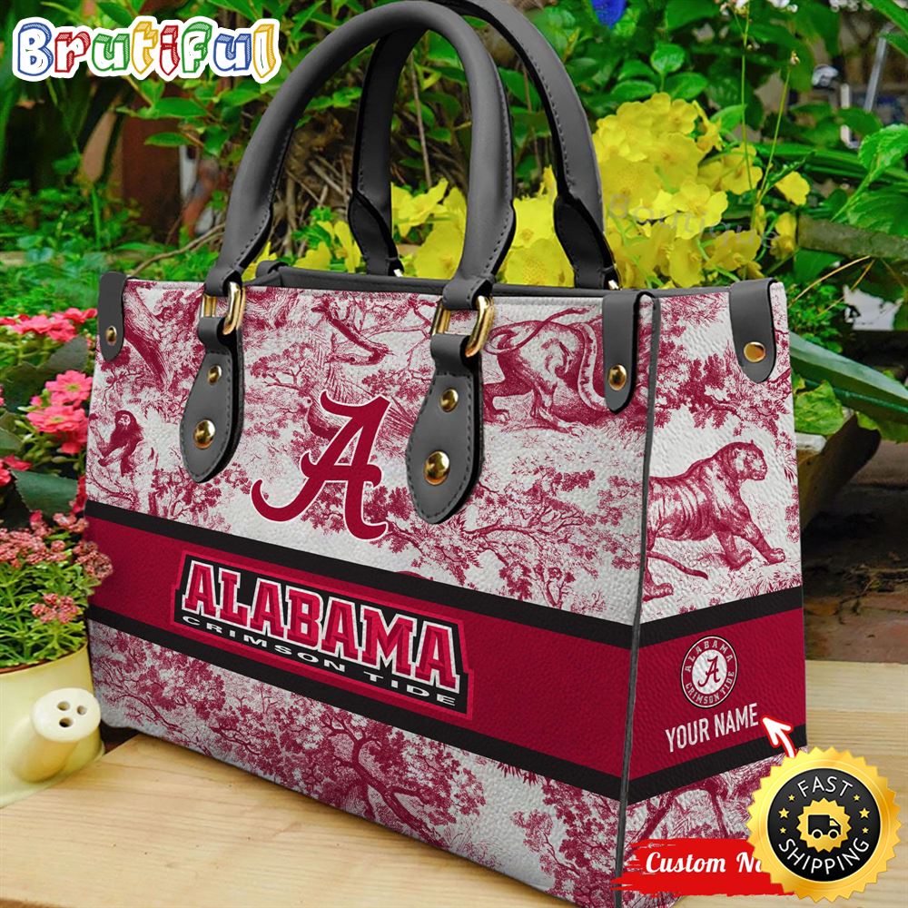 Sportswearmerch Alabama Crimson Tide NCAA Leather Handbag For Fan