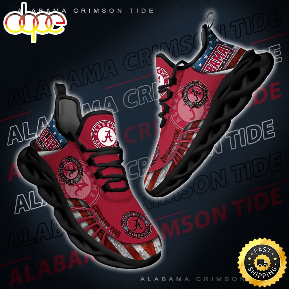 Sportswearmerch Alabama Crimson Tide NCAA Max Soul Shoes Sneakers For Men And Women