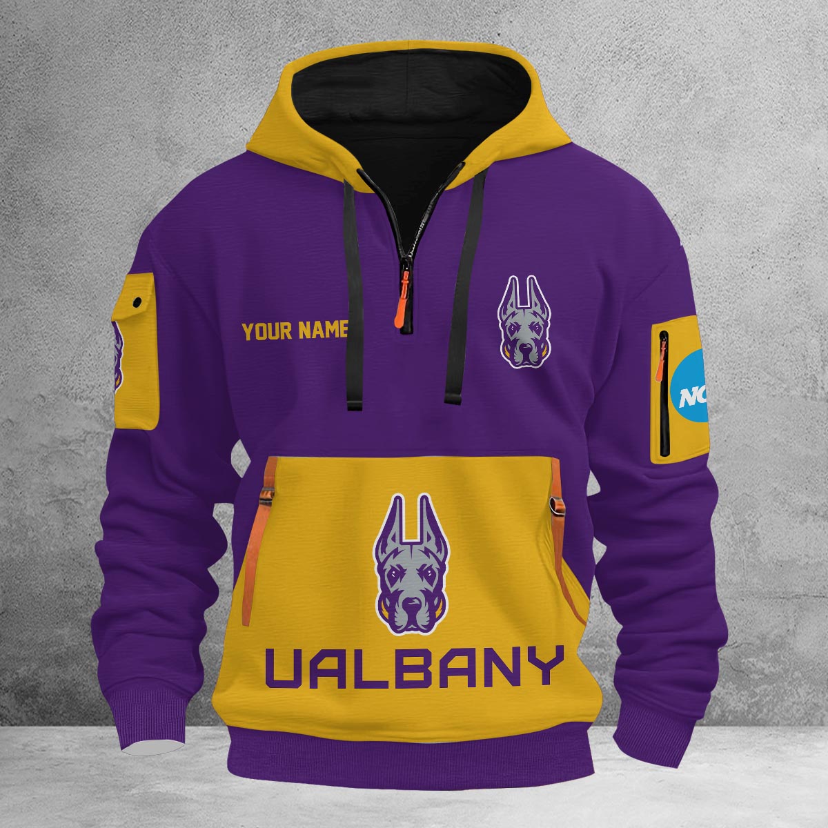 Sportswearmerch Albany Great Danes NCAA Half Zip Hoodie Personalized For Fan
