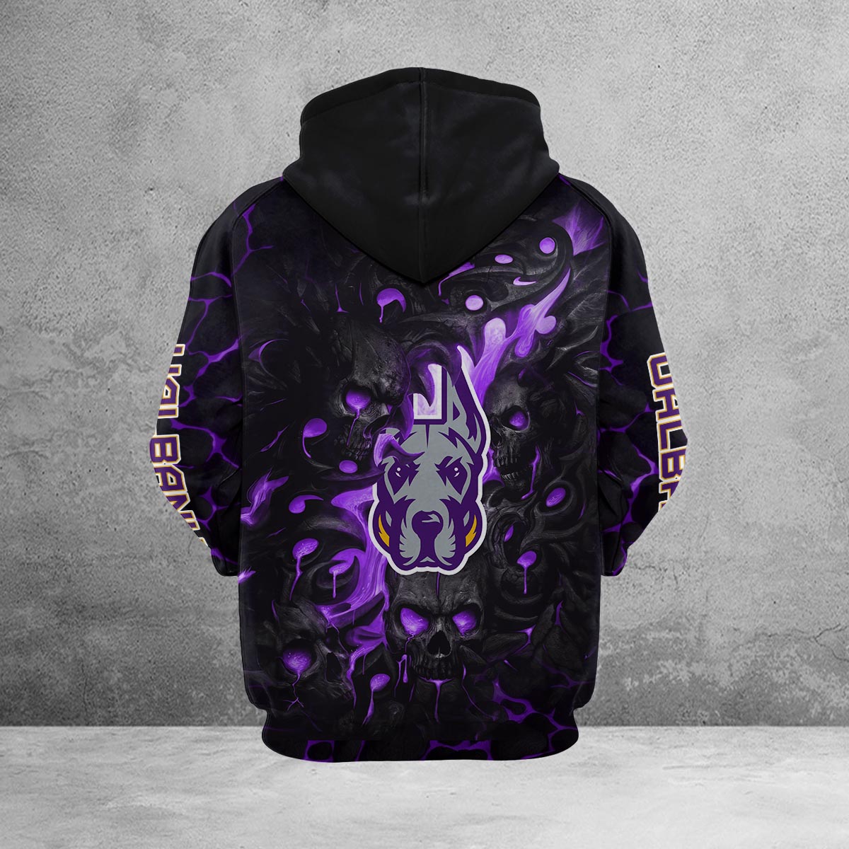 Sportswearmerch Albany Great Danes NCAA Lava Skull Hoodie For Fan