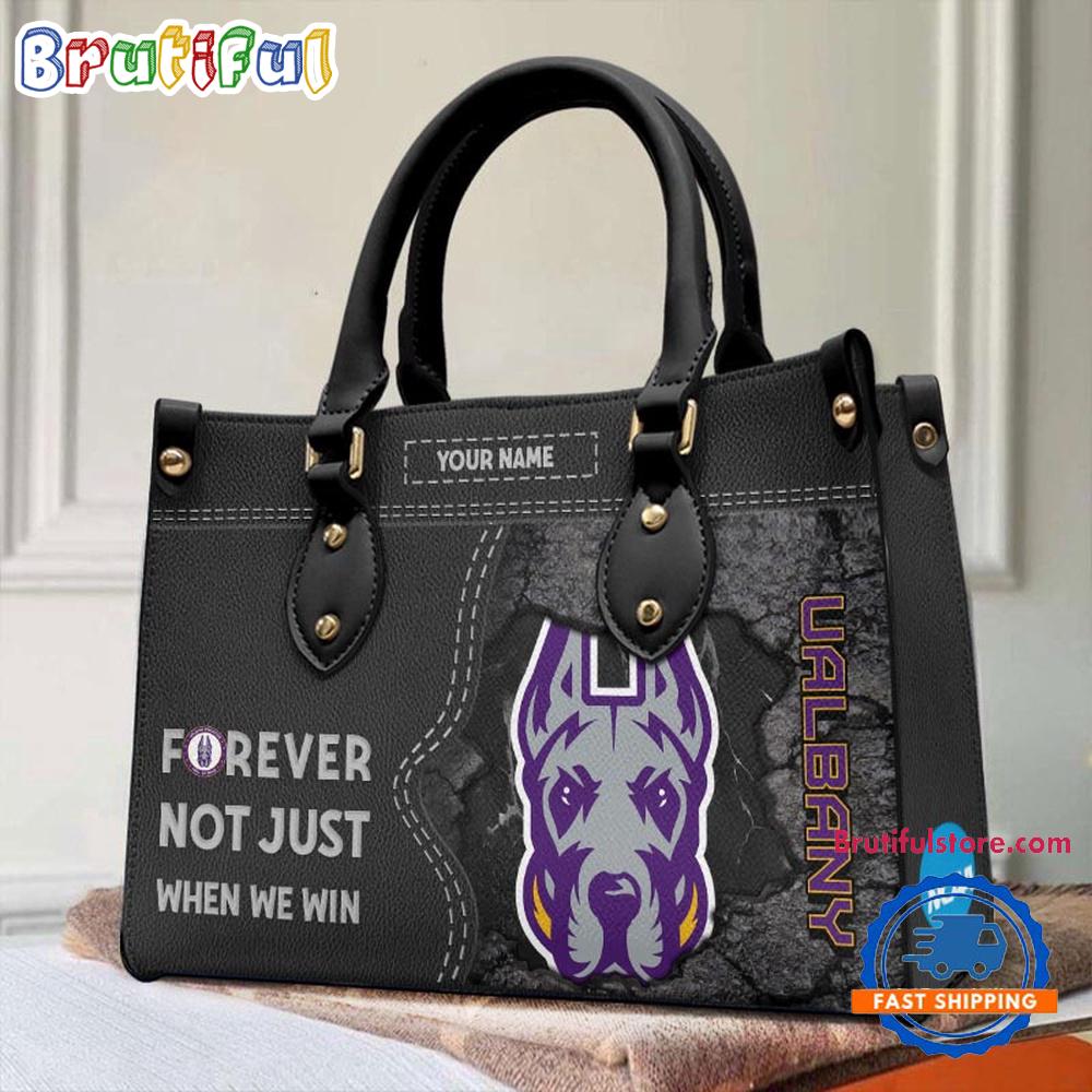 Sportswearmerch Albany Great Danes NCAA Leather Hand Bag For Fan