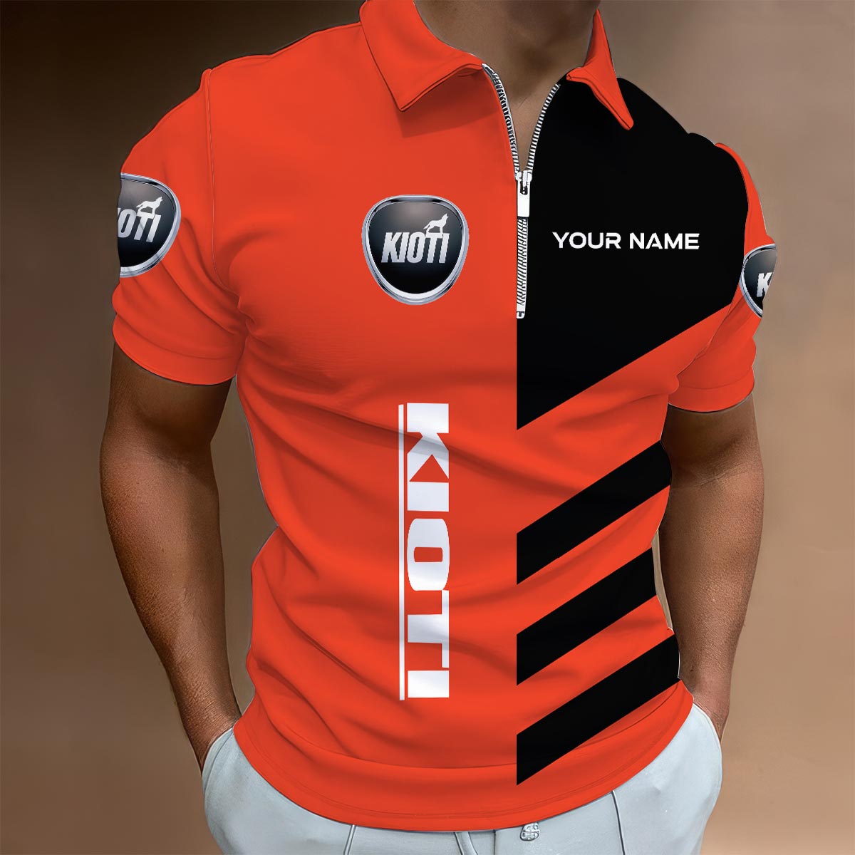 Sportswearmerch Allis Chalmers Tractor Lapel Zip Polo Shirt For Fan