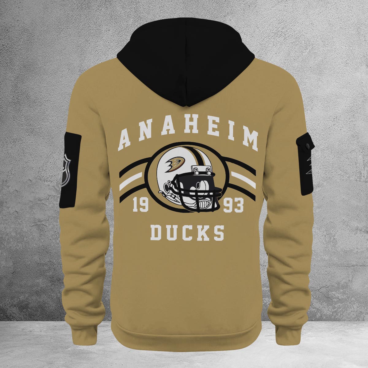 Sportswearmerch Anaheim Ducks NHL Half Zip Hoodie Personalized For Fan