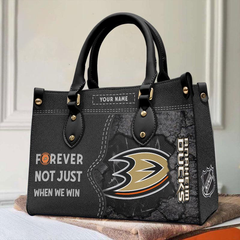 Sportswearmerch Anaheim Ducks NHL Leather Handbag For Fan