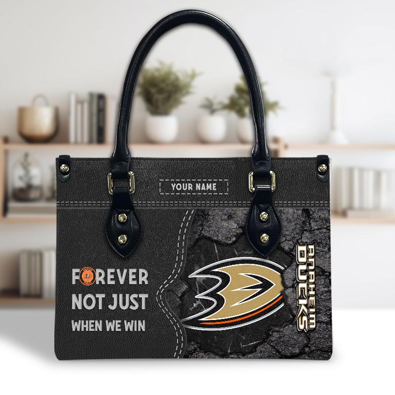 Sportswearmerch Anaheim Ducks NHL Leather Handbag For Fan