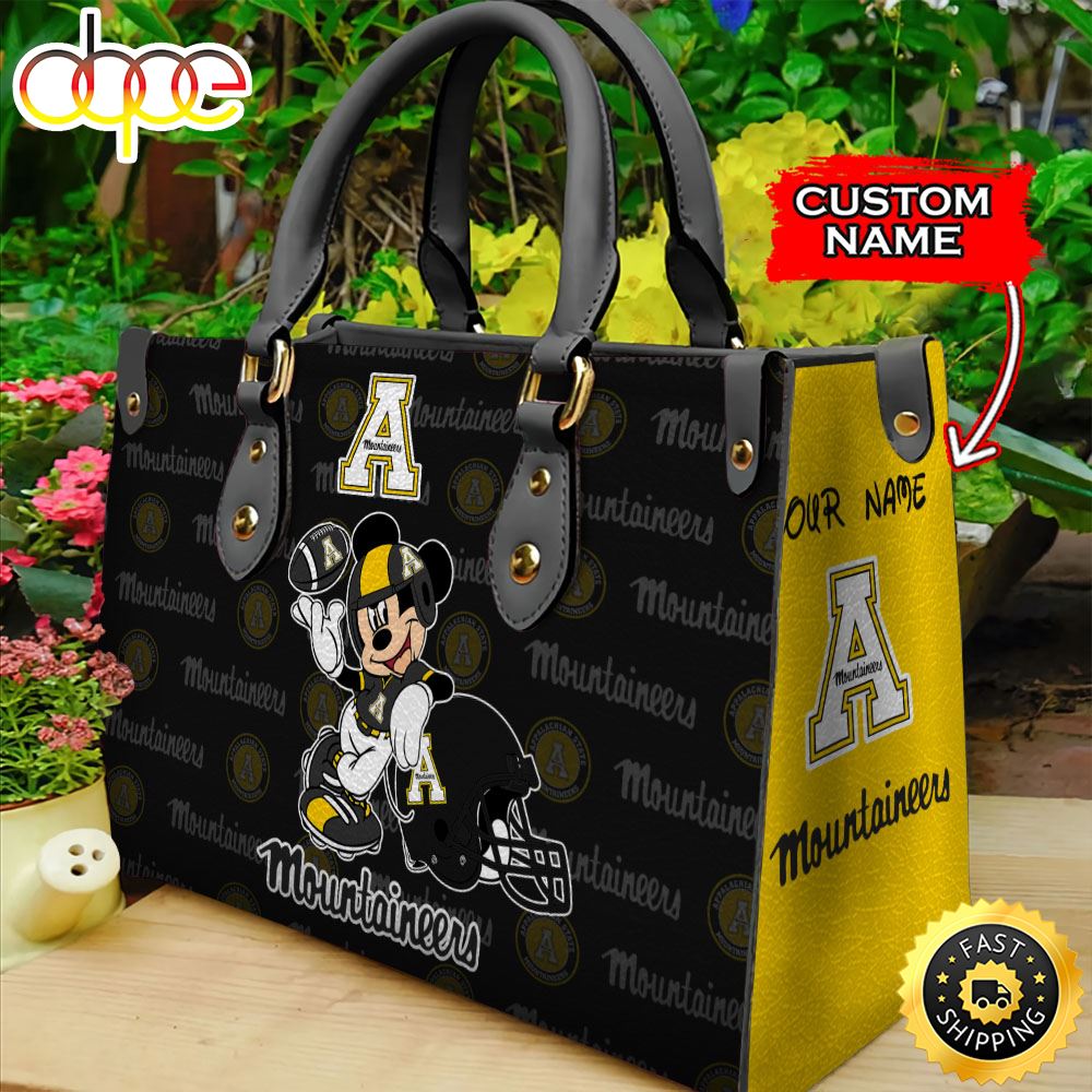 Sportswearmerch Appalachian State Mountaineers NCAA Mickey Leather Bag For Fan