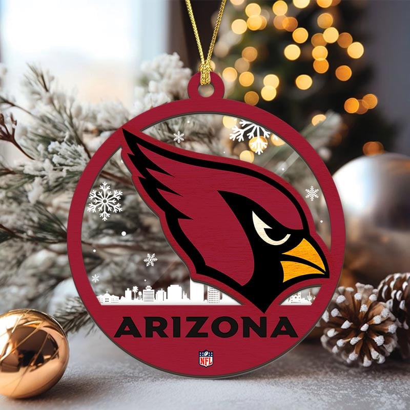 Sportswearmerch Arizona Cardinals NFL Acrylic Mix Wooden Ornament Gift For Fans