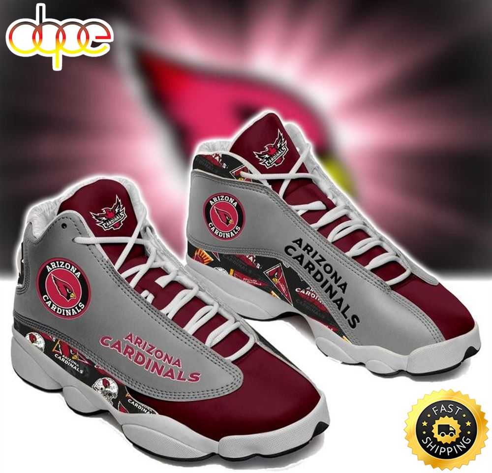 Sportswearmerch Arizona Cardinals NFL AJ13 Sneakers Shoes For Men And Women