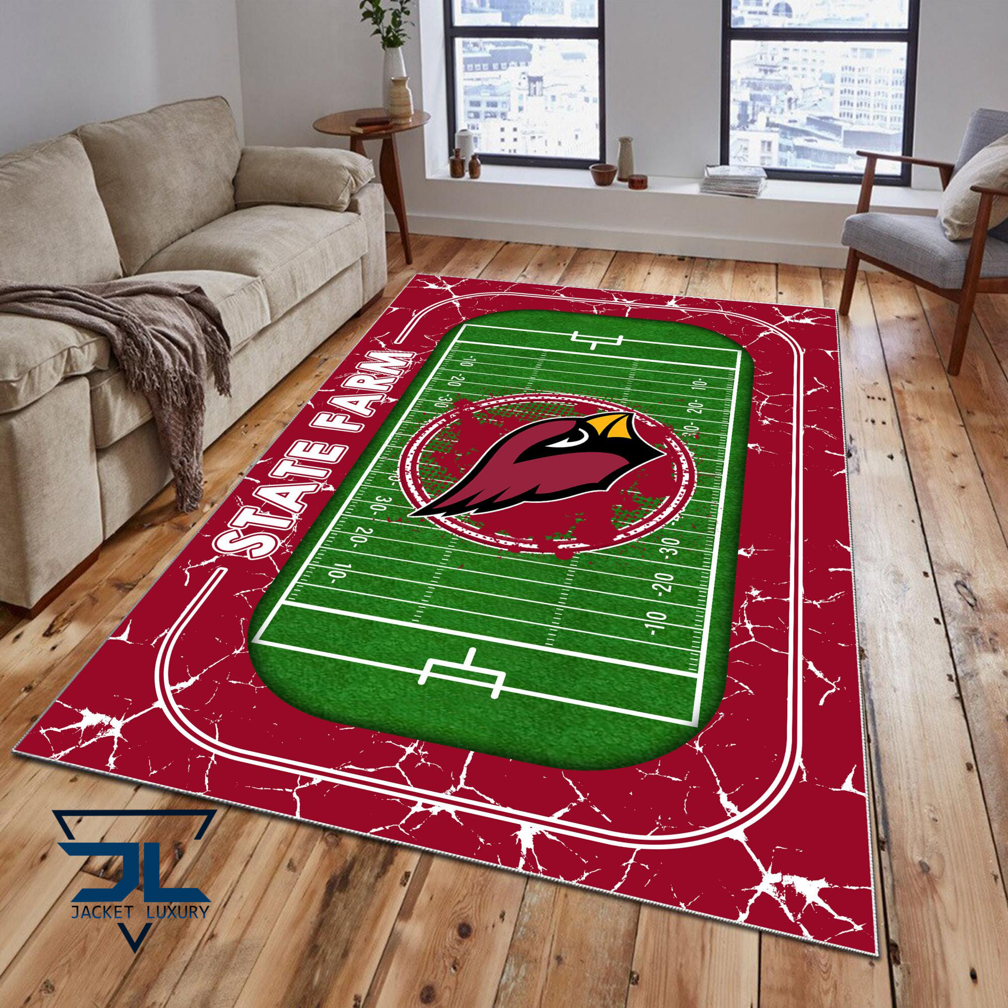 Sportswearmerch Arizona Cardinals NFL Area Rug For Fan