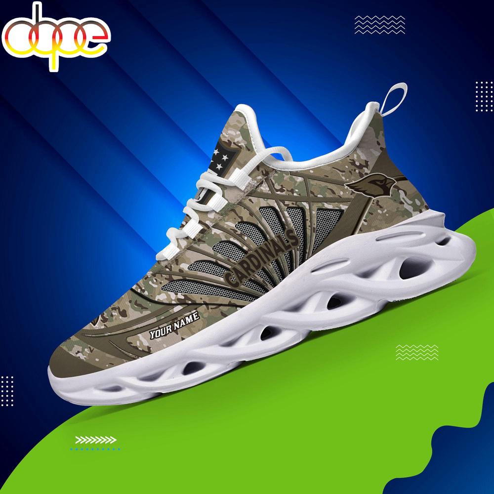 Sportswearmerch Arizona Cardinals NFL Camo Veteran Day Max Soul Shoes Sneakers For Men And Women