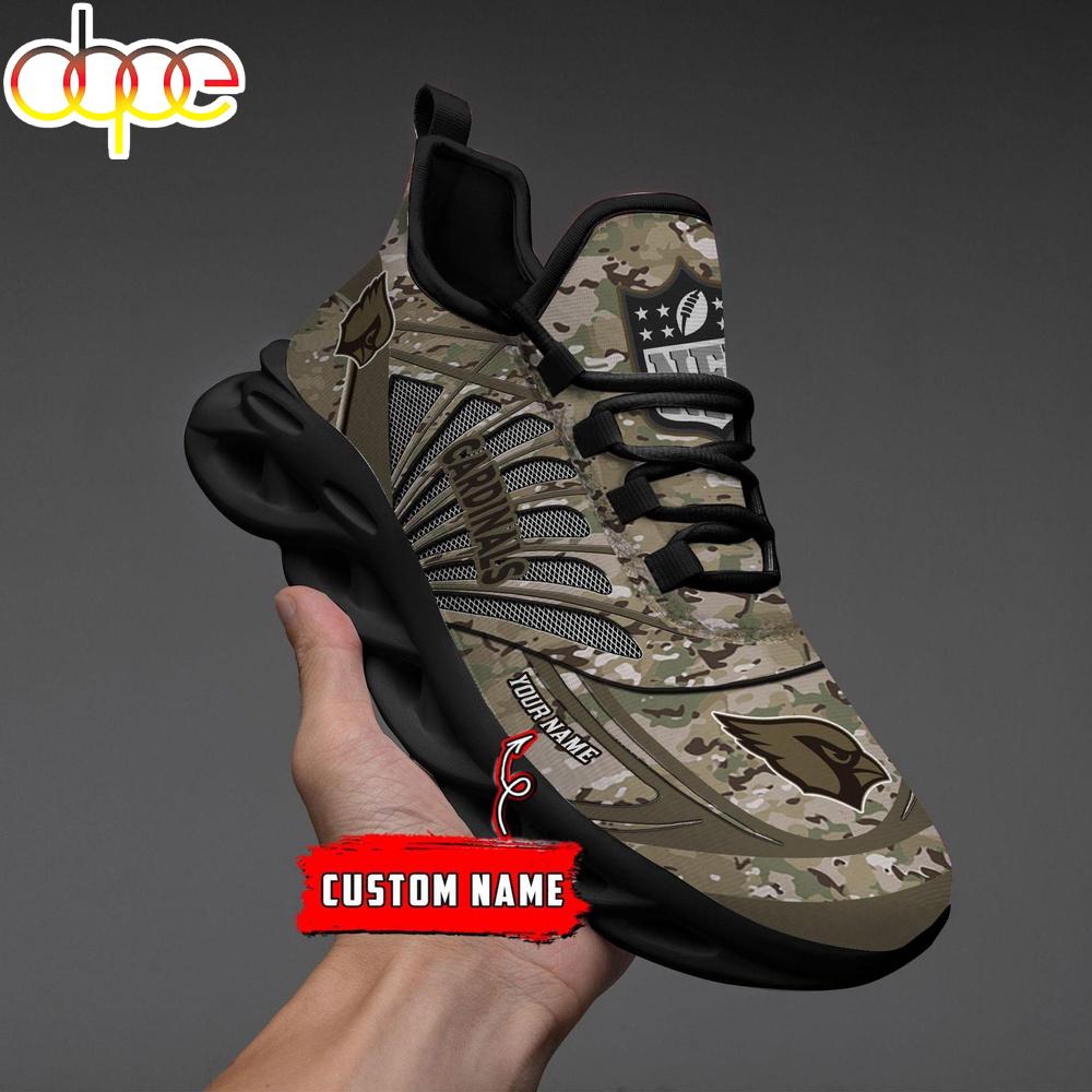 Sportswearmerch Arizona Cardinals NFL Camo Veteran Day Max Soul Shoes Sneakers For Men And Women
