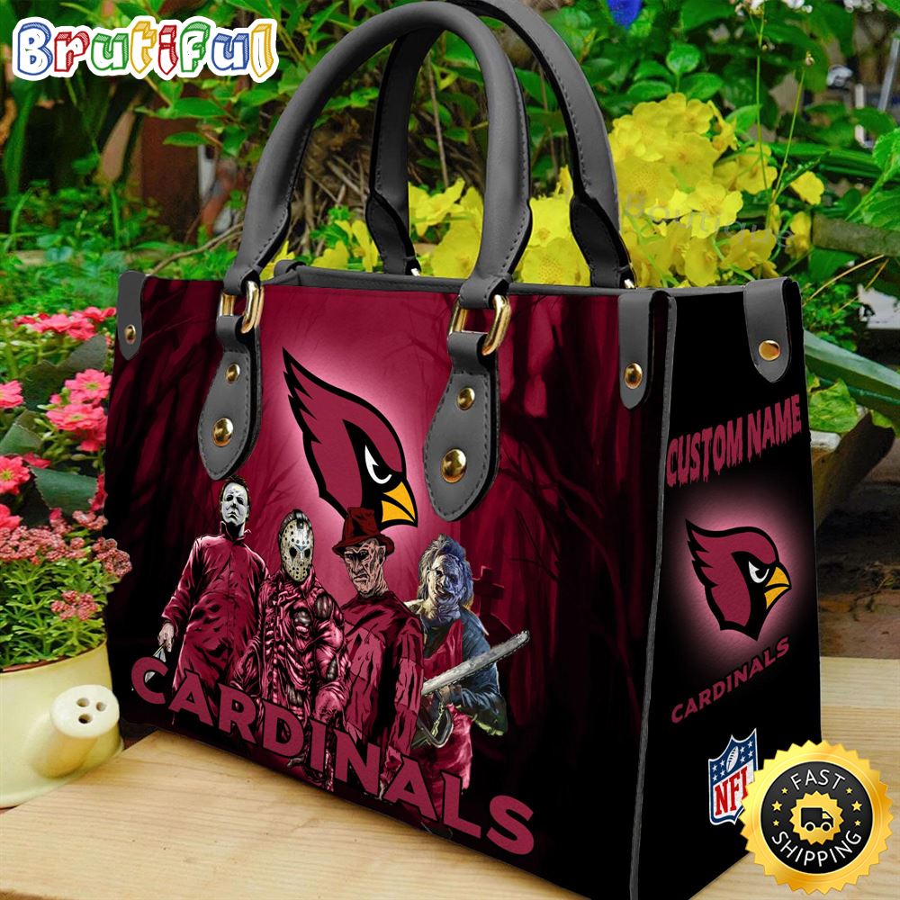 Sportswearmerch Arizona Cardinals NFL Halloween Leather Handbag For Fan