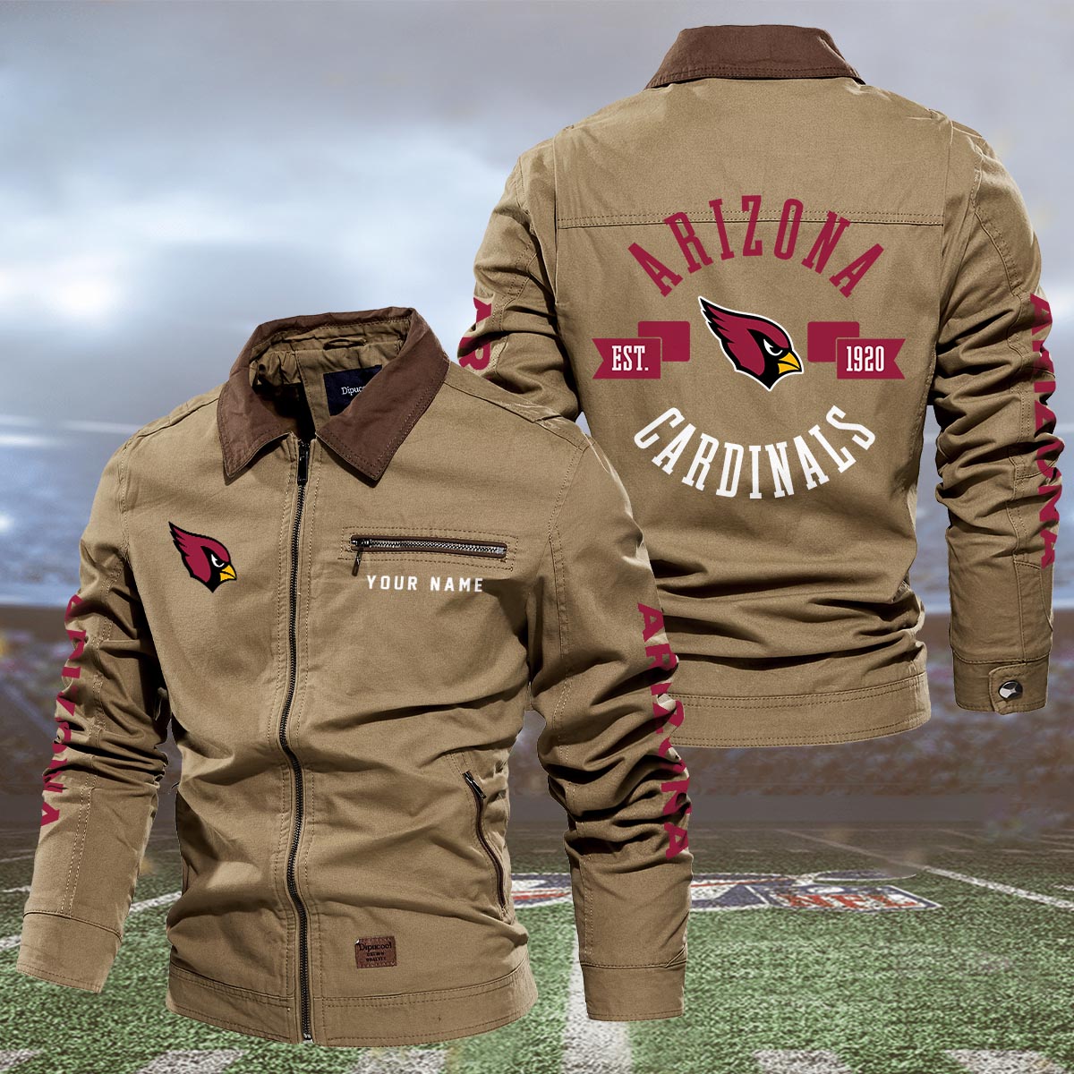 Sportswearmerch Arizona Cardinals NFL Lapel Jacket For Fan