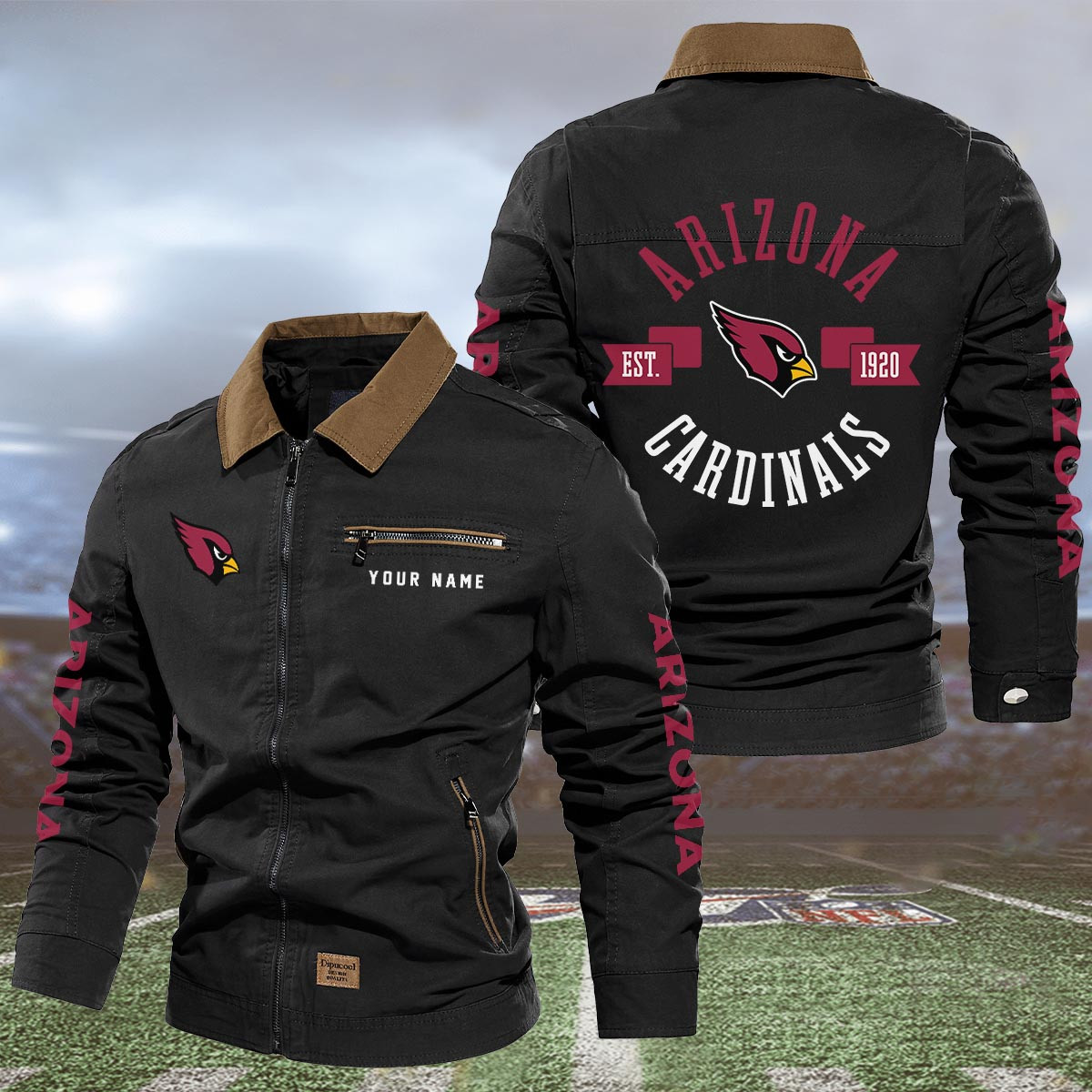 Sportswearmerch Arizona Cardinals NFL Lapel Jacket For Fan