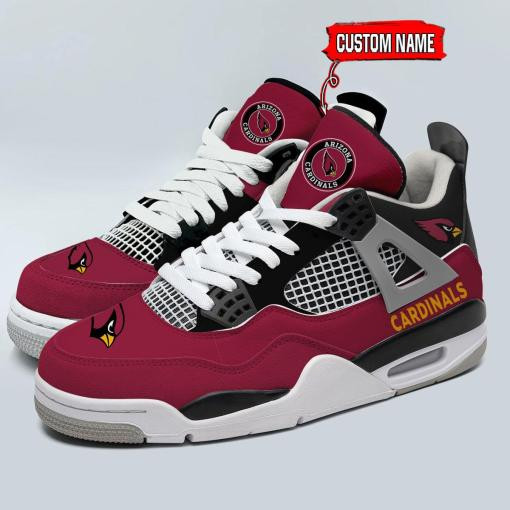 Sportswearmerch Arizona Cardinals NFL Personalized Air Jordan 4 SnAJ4 Sneakers Shoes For Men And Women