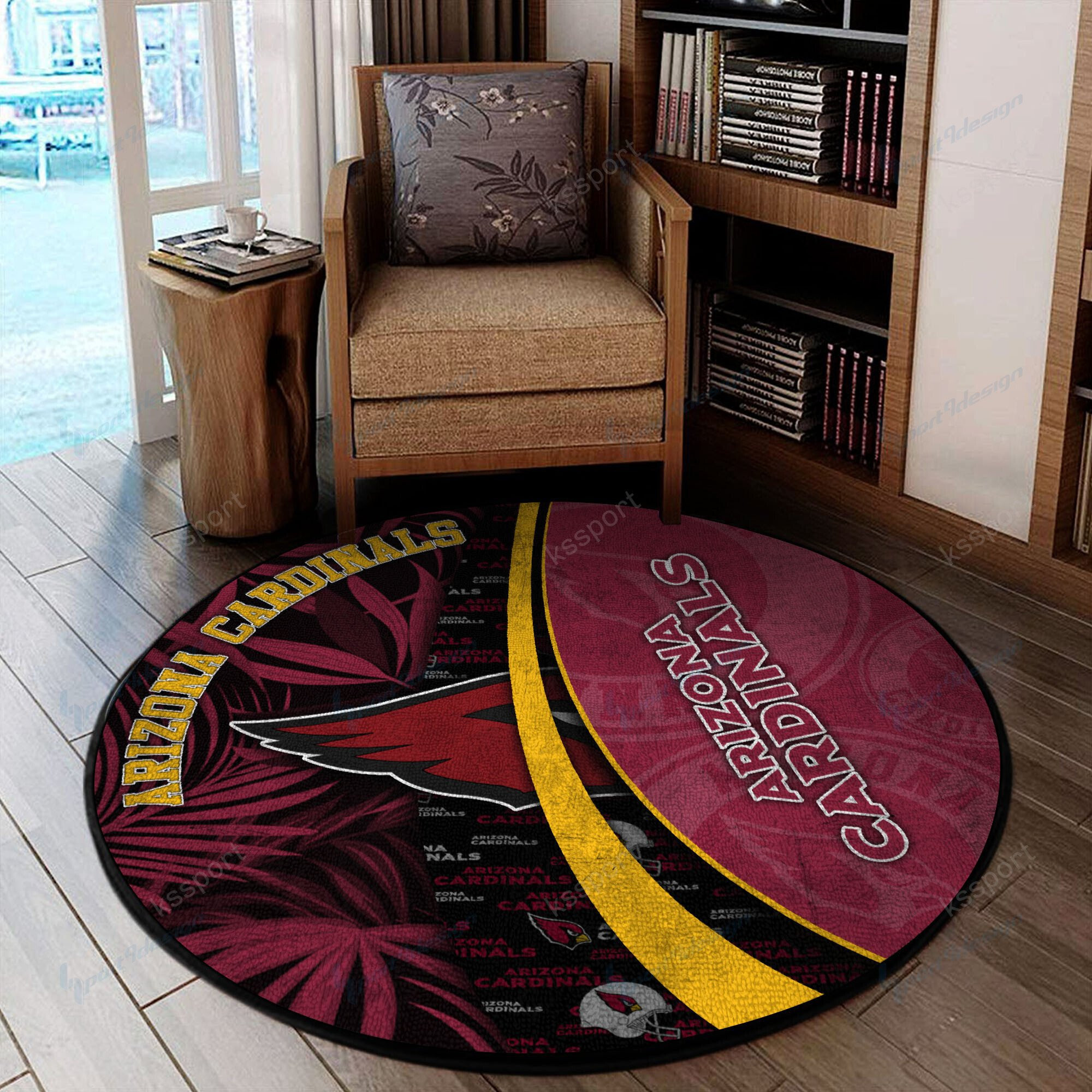 Sportswearmerch Arizona Cardinals NFL Round Rug For Fan