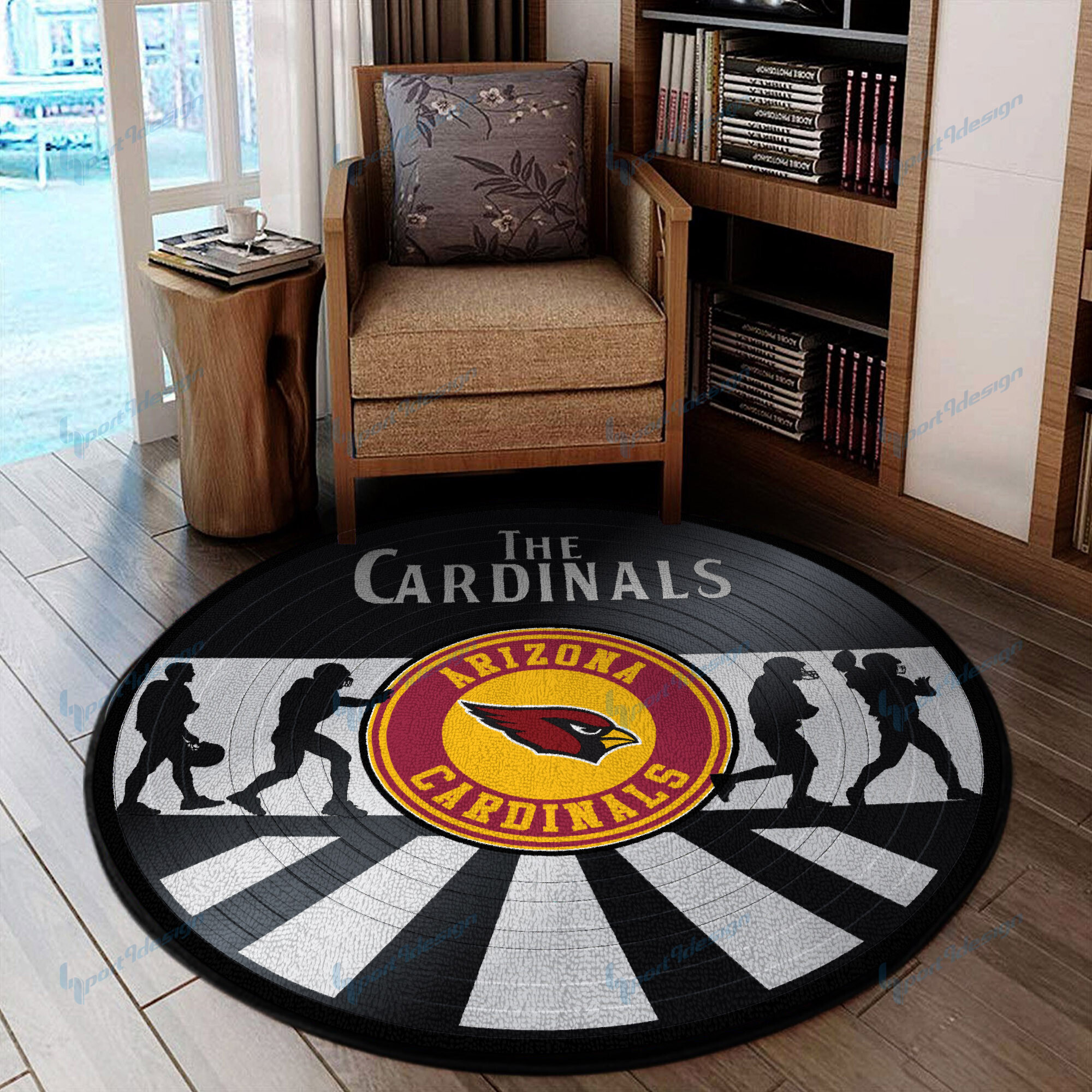 Sportswearmerch Arizona Cardinals NFL Round Rug For Fan