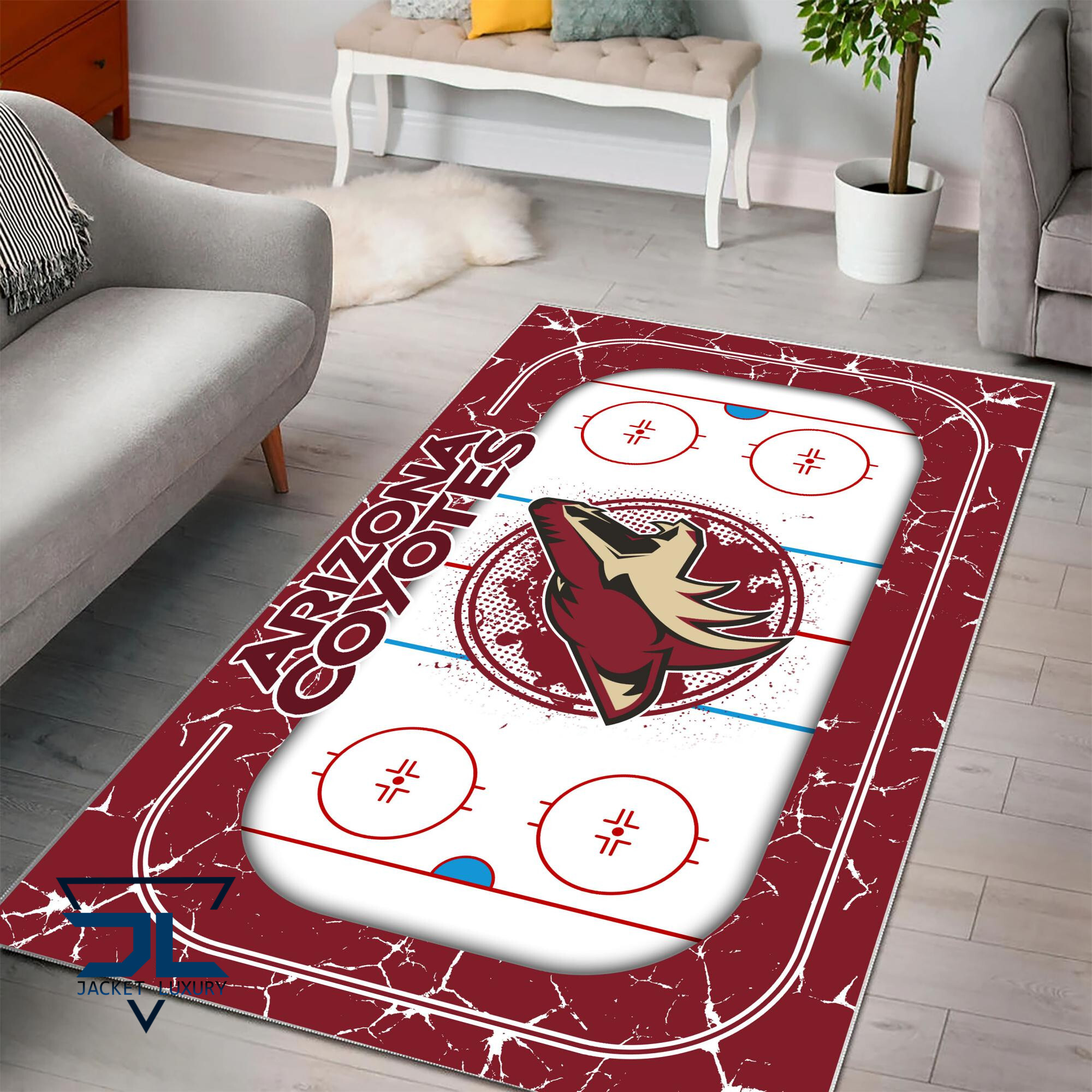 Sportswearmerch Arizona Coyotes NHL Area Rug For Fan