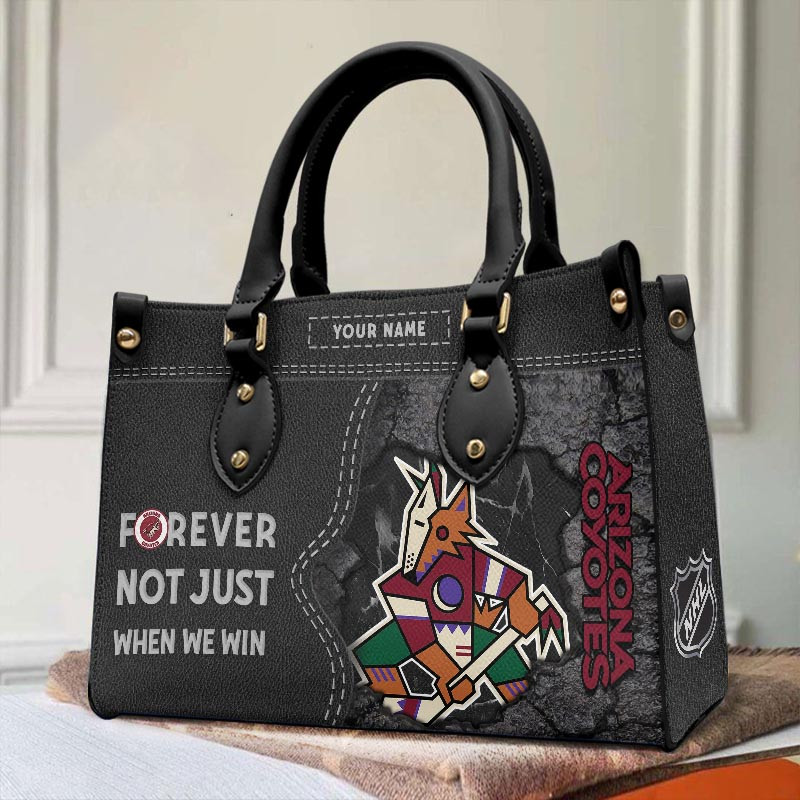 Sportswearmerch Arizona Coyotes NHL Leather Handbag For Fan