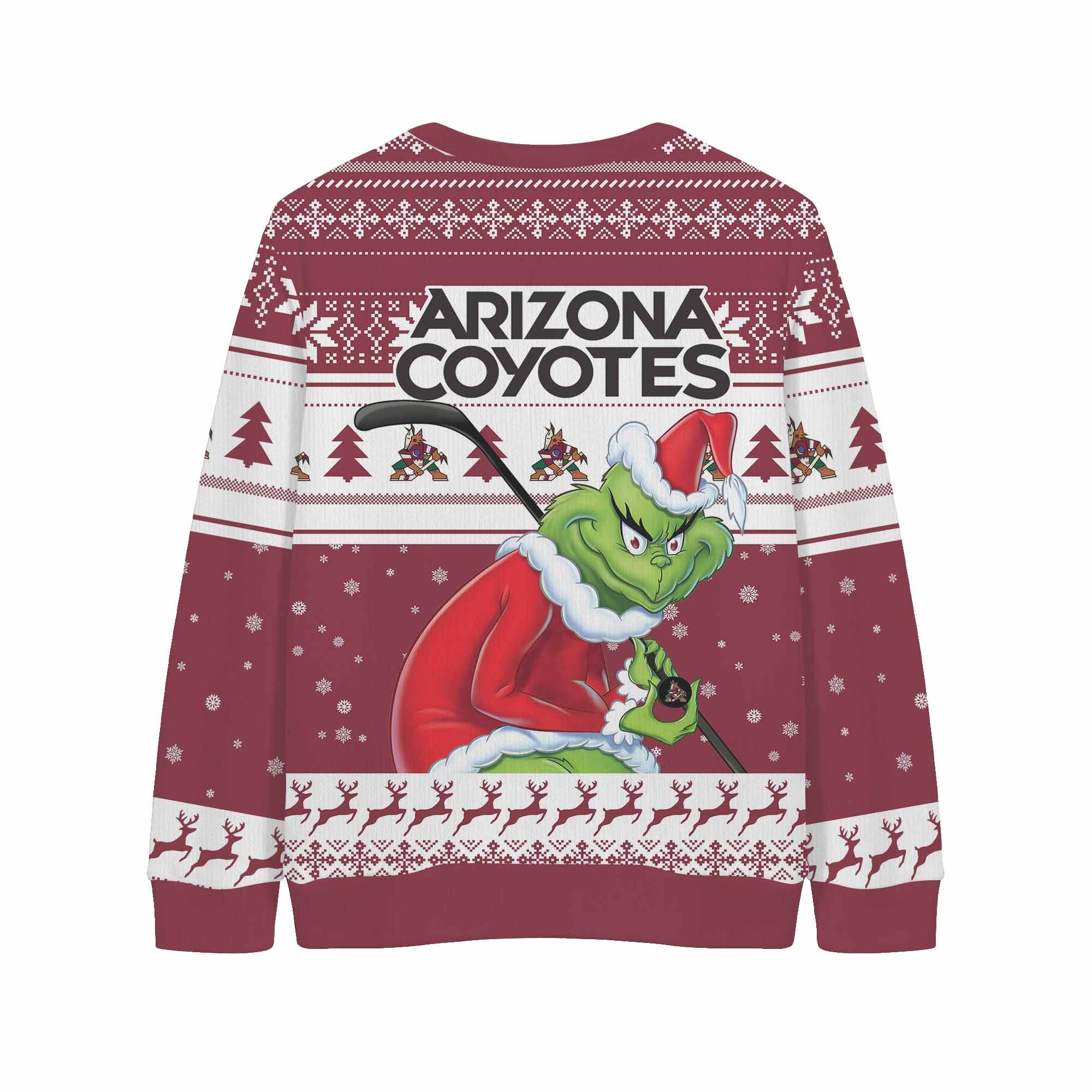 Sportswearmerch Arizona Coyotes NHL x Grinch Christmas Cardigan For Fan