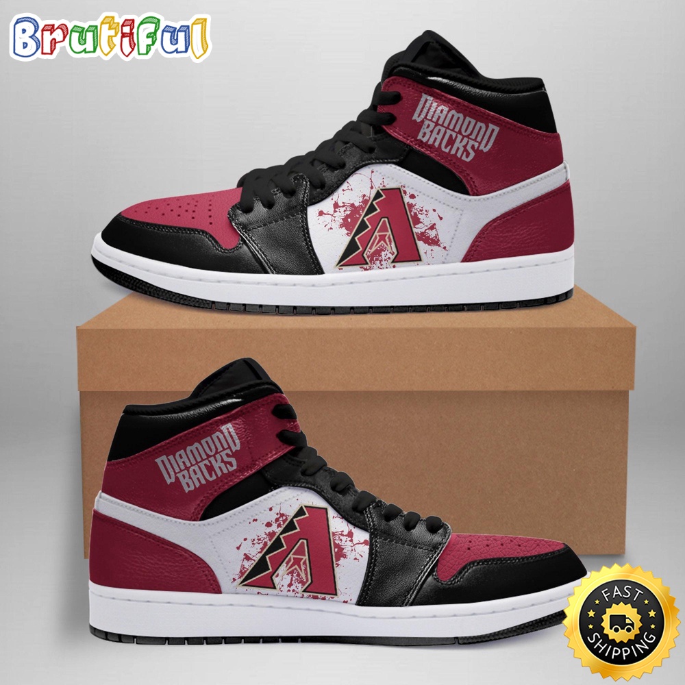 Sportswearmerch Arizona Diamondbacks MLB AJ1 High Sneakers Shoes For Men And Women