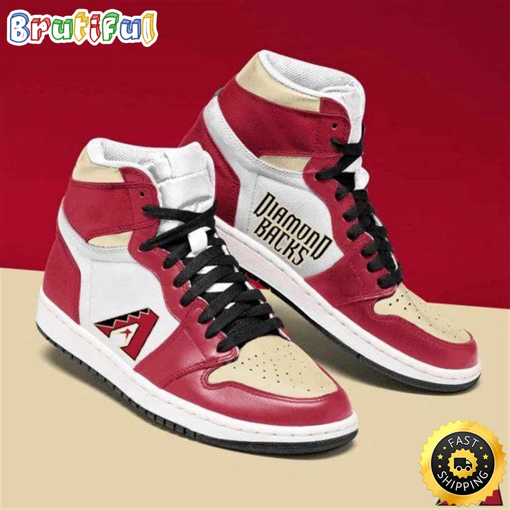 Sportswearmerch Arizona Diamondbacks MLB AJ1 High Sneakers Shoes For Men And Women