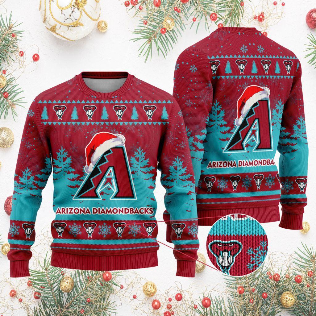 Sportswearmerch Arizona Diamondbacks MLB Funny Christmas Ugly Sweater For Fans