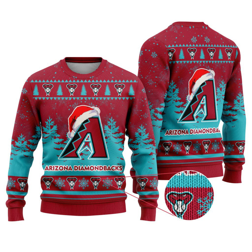 Sportswearmerch Arizona Diamondbacks MLB Funny Christmas Ugly Sweater For Fans