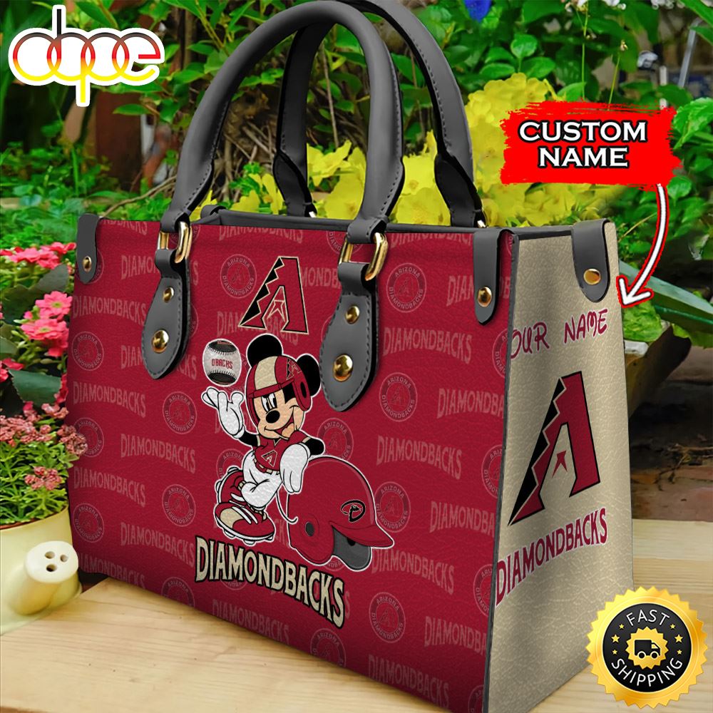 Sportswearmerch Arizona Diamondbacks MLB Mickey Leather Bag For Fan