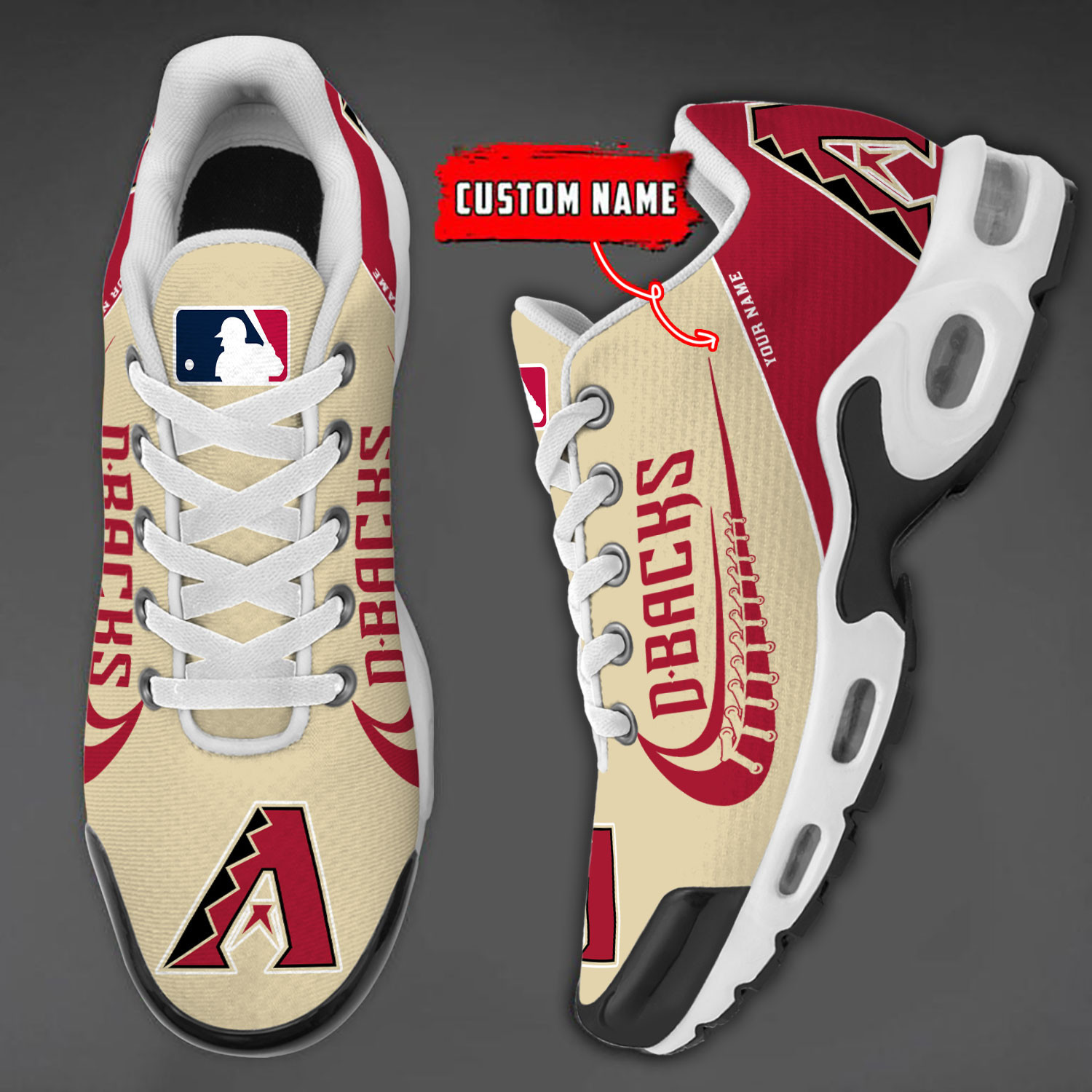 Sportswearmerch Arizona Diamondbacks MLB TN Shoes Sneakers For Men And Women