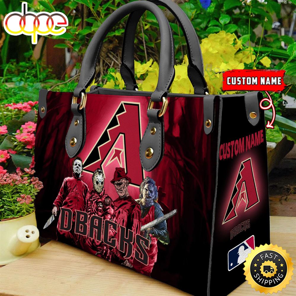 Sportswearmerch Arizona Diamondbacks MLB Women Leather Hand Bag For Fan