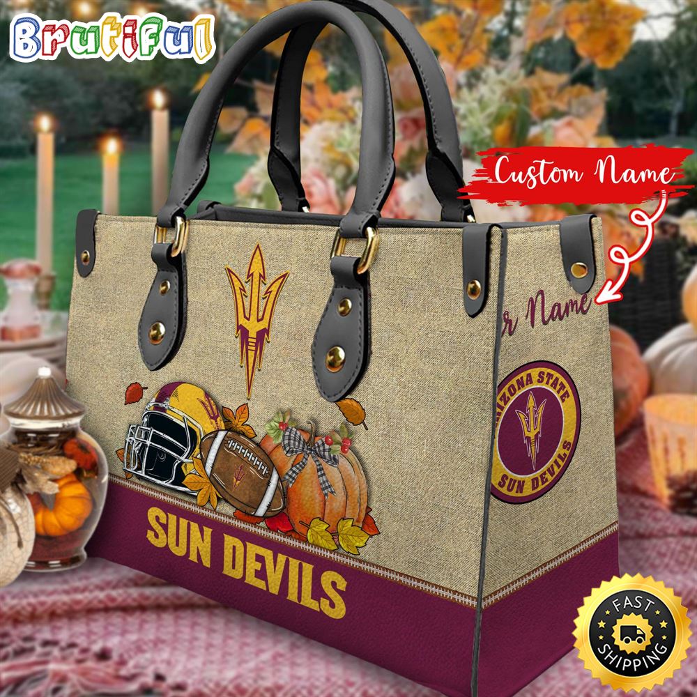 Sportswearmerch Arizona State Sun Devils NCAA Autumn Leather Handbag For Fan