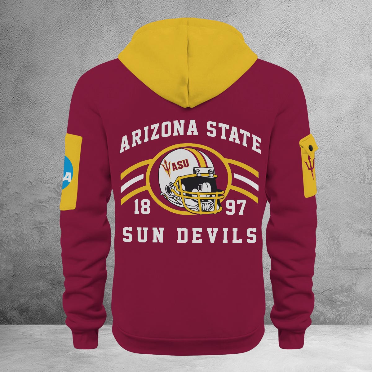 Sportswearmerch Arizona State Sun Devils NCAA Half Zip Hoodie Personalized For Fan