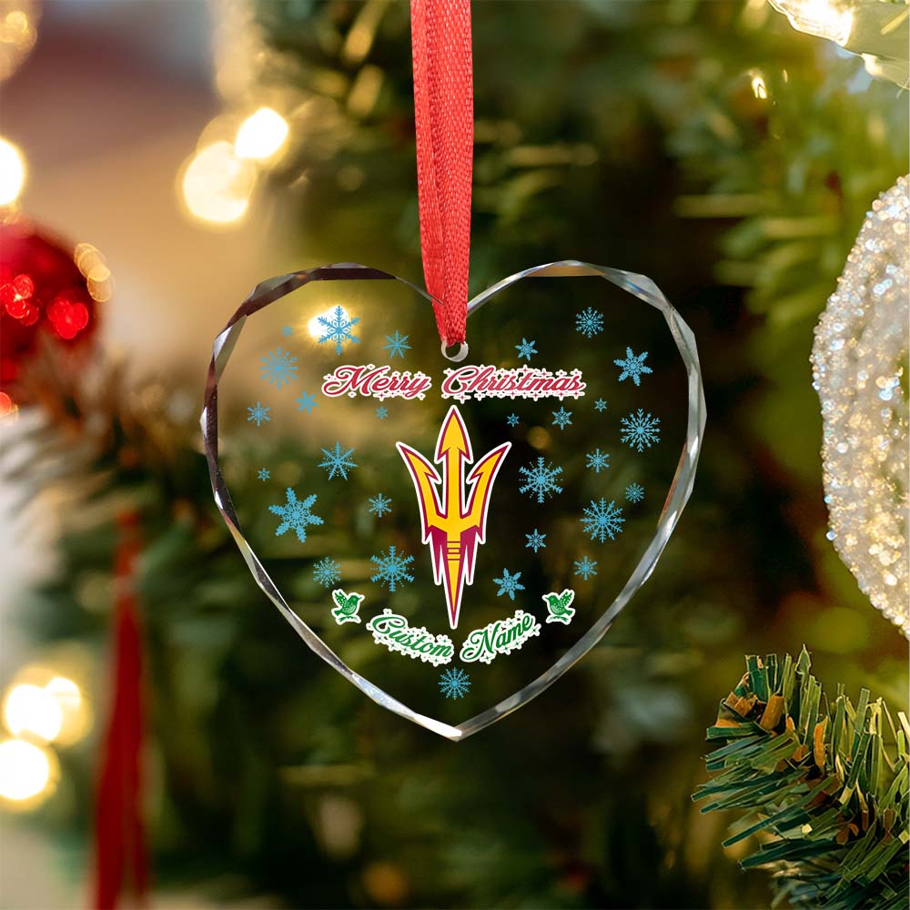 Sportswearmerch Arizona State Sun Devils NCAA x Christmas Glass Ornament Gift For Fans