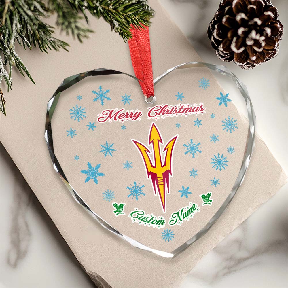 Sportswearmerch Arizona State Sun Devils NCAA x Christmas Glass Ornament Gift For Fans