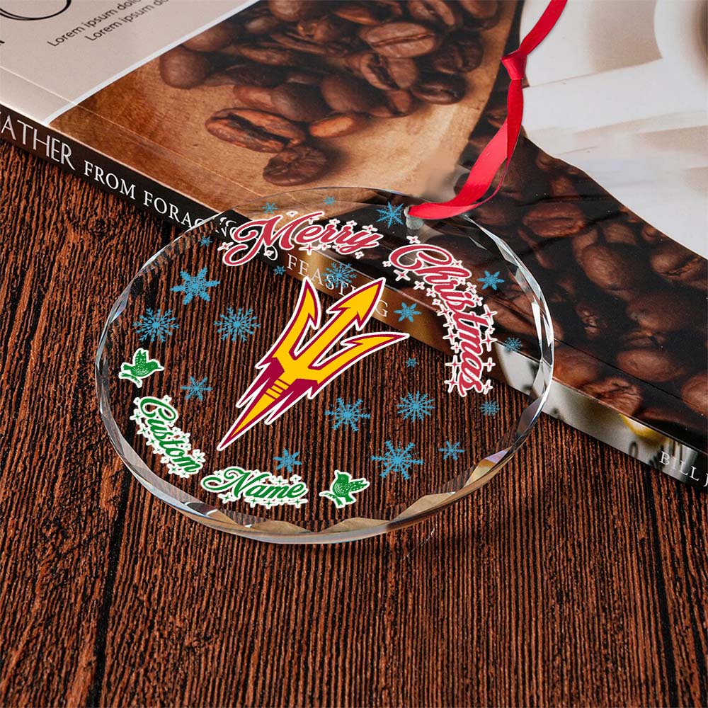 Sportswearmerch Arizona State Sun Devils NCAA x Christmas Glass Ornament Gift For Fans