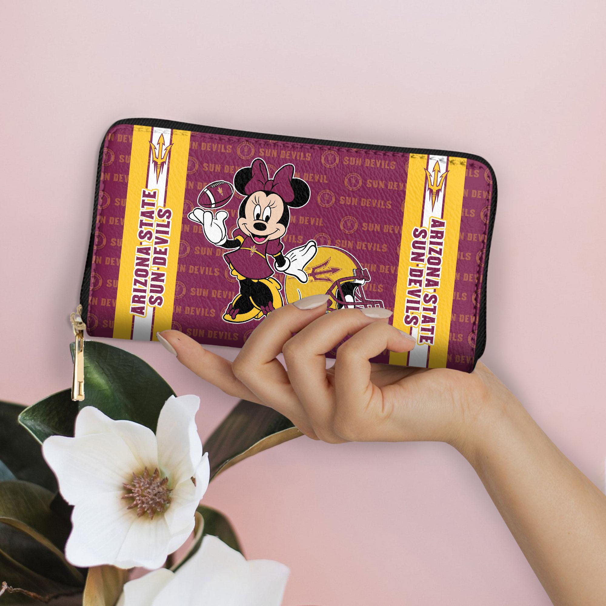 Sportswearmerch Arizona State Sun Devils NCAA x Minnie Women Leather Handbag For Fan