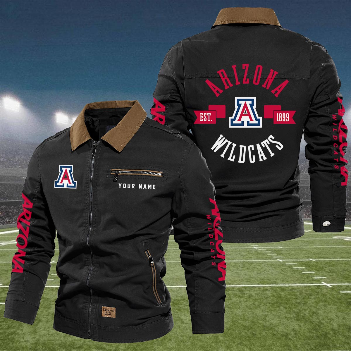 Sportswearmerch Arizona Wildcats NCAA Lapel Jacket For Fan