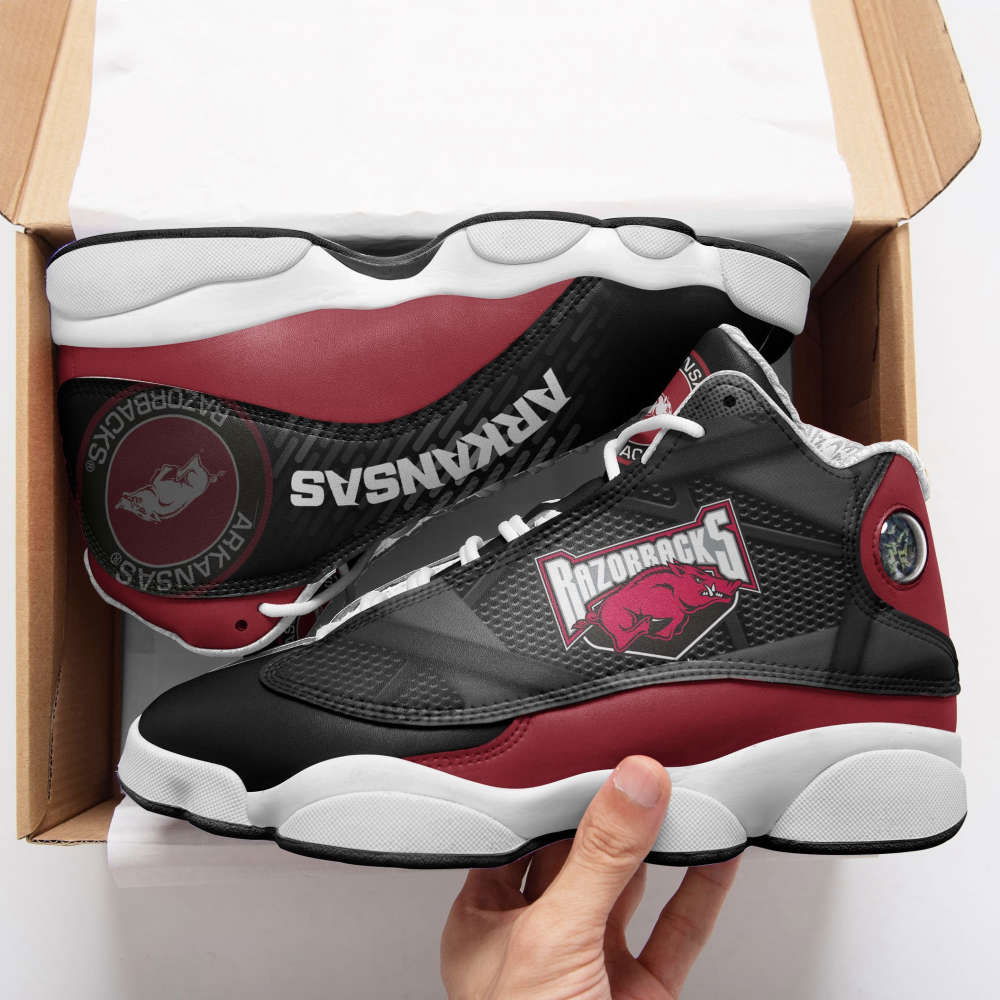 Sportswearmerch Arkansas Razorbacks NCAA AJ13 Sneakers Shoes For Men And Women