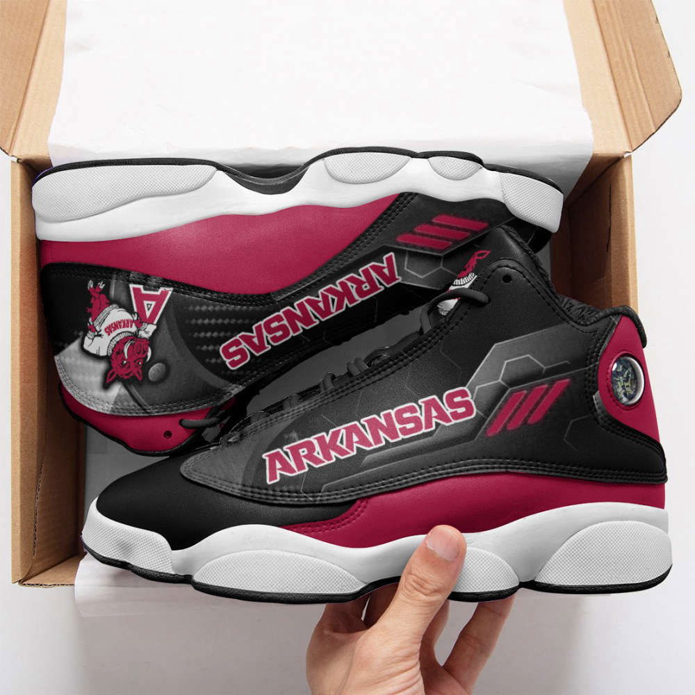Sportswearmerch Arkansas Razorbacks NCAA AJ13 Sneakers Shoes For Men And Women