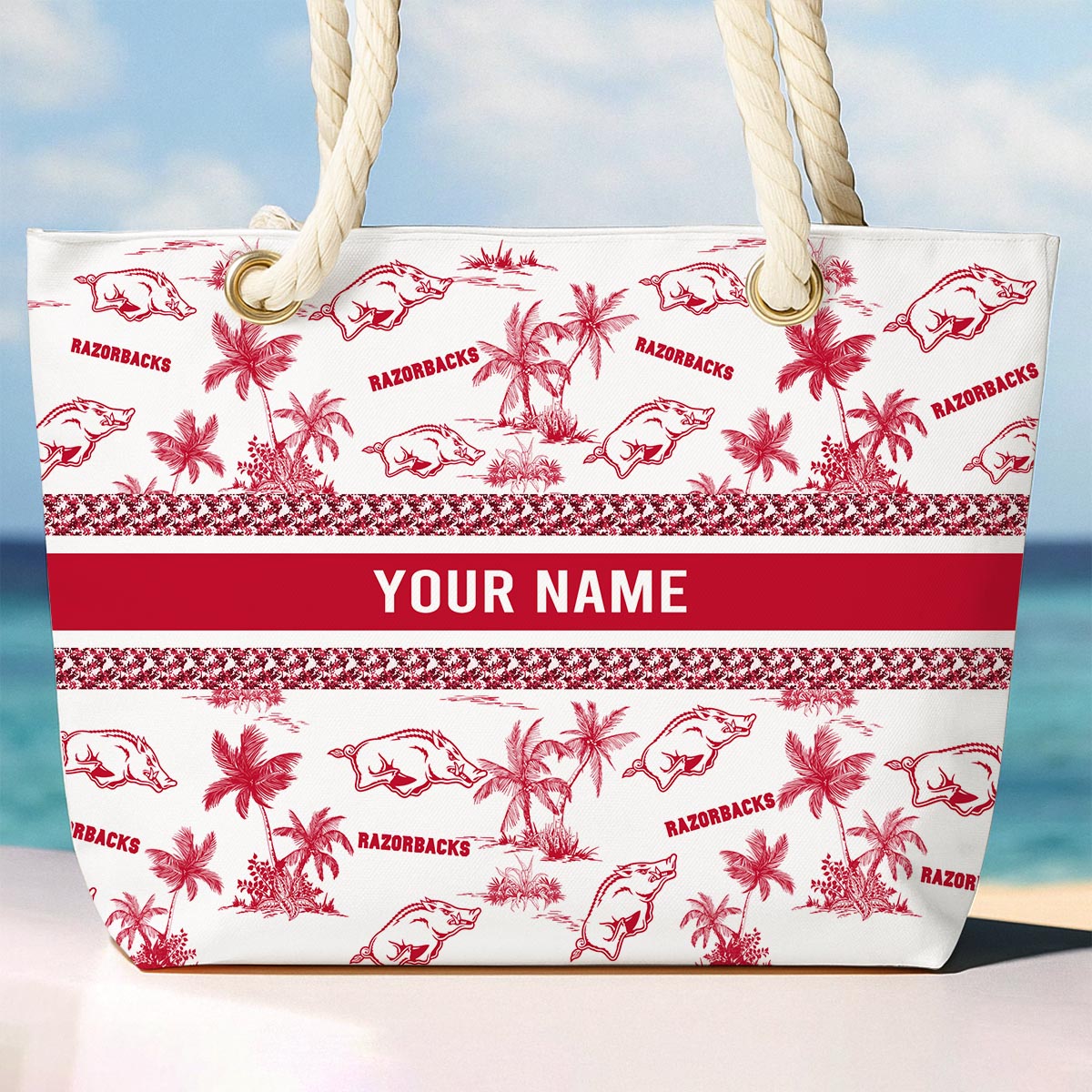 Sportswearmerch Arkansas Razorbacks NCAA Beach Bag For Fan