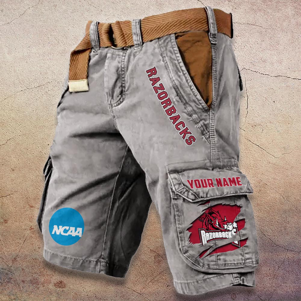 Sportswearmerch Arkansas Razorbacks NCAA Denim Short For Fan
