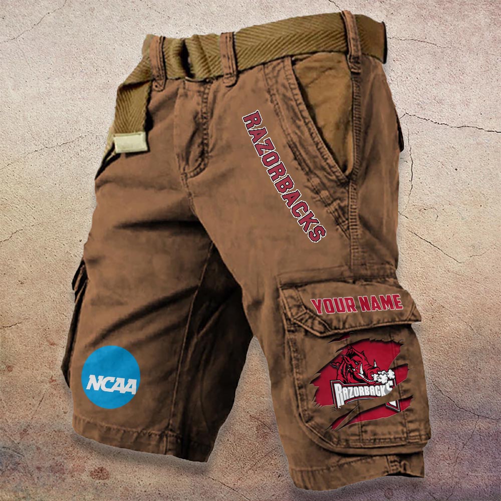 Sportswearmerch Arkansas Razorbacks NCAA Denim Short For Fan