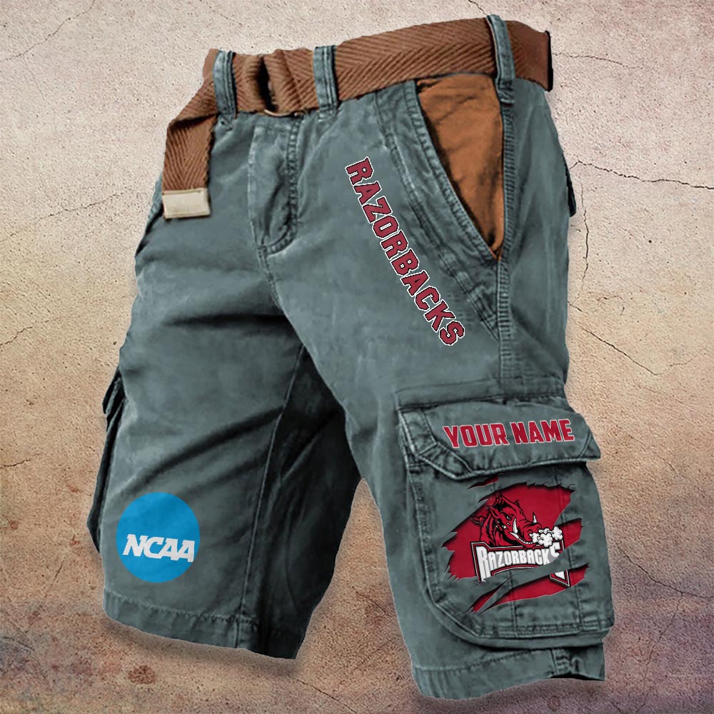 Sportswearmerch Arkansas Razorbacks NCAA Denim Short For Fan