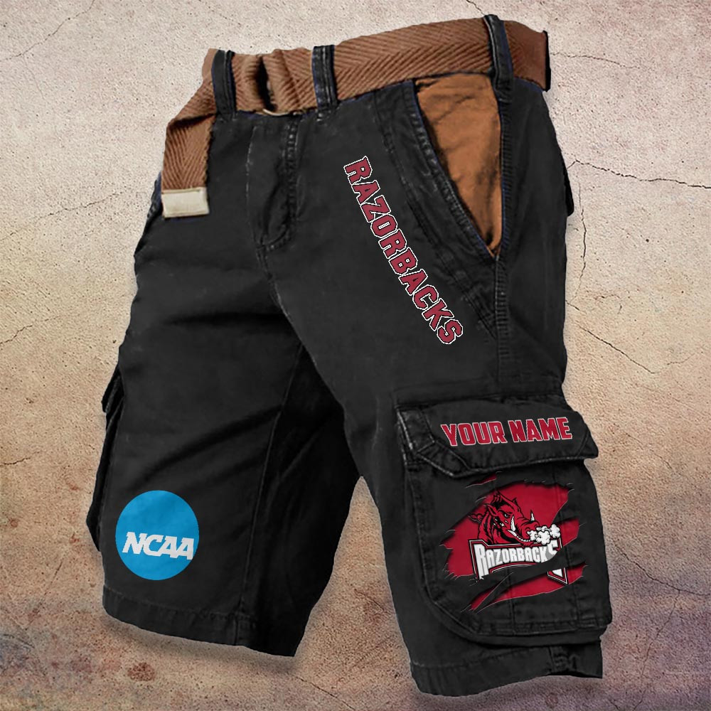 Sportswearmerch Arkansas Razorbacks NCAA Denim Short For Fan