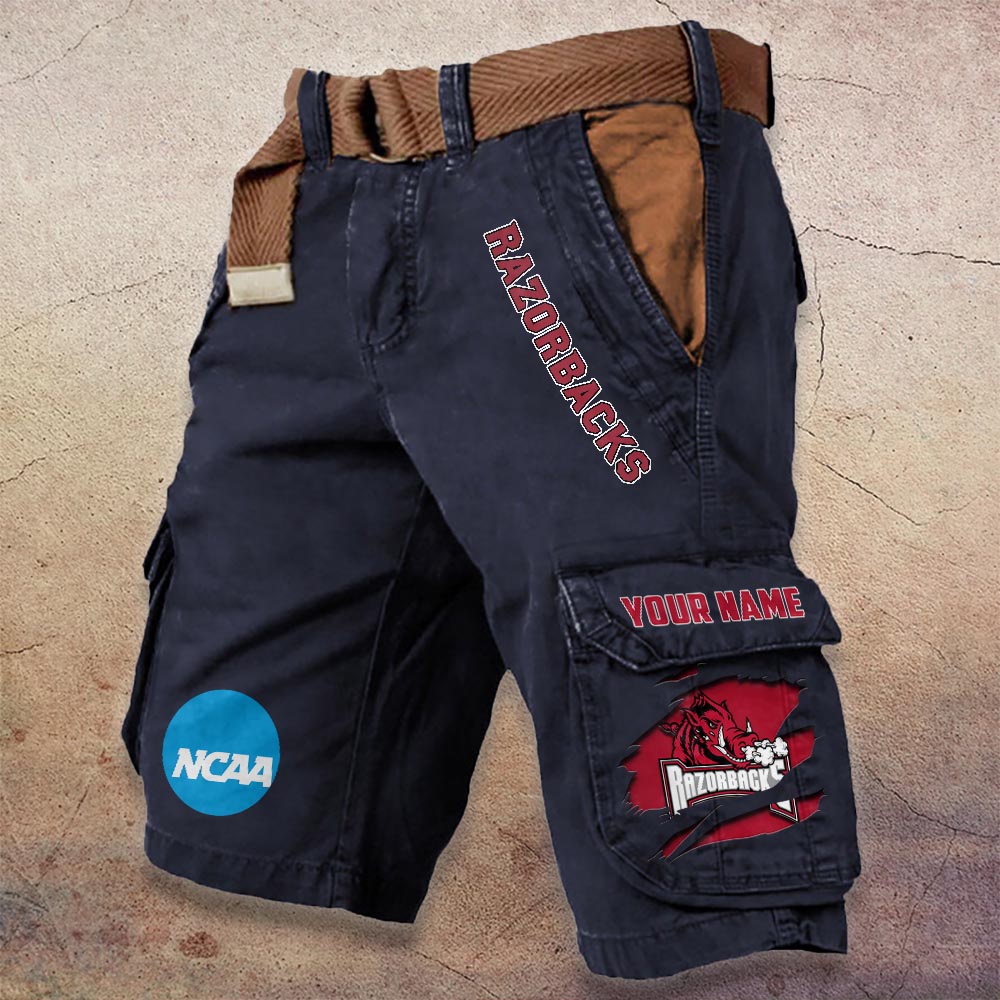 Sportswearmerch Arkansas Razorbacks NCAA Denim Short For Fan