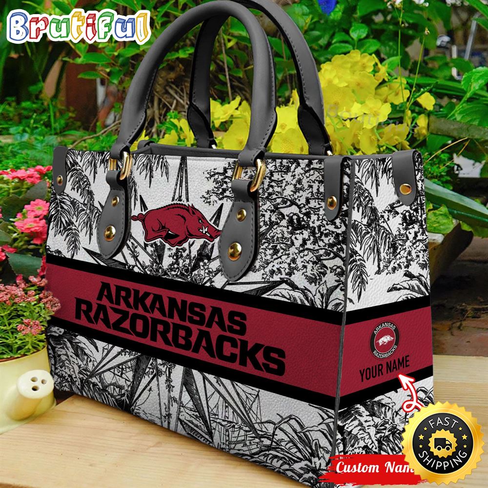 Sportswearmerch Arkansas Razorbacks NCAA Leather HandBag For Fan