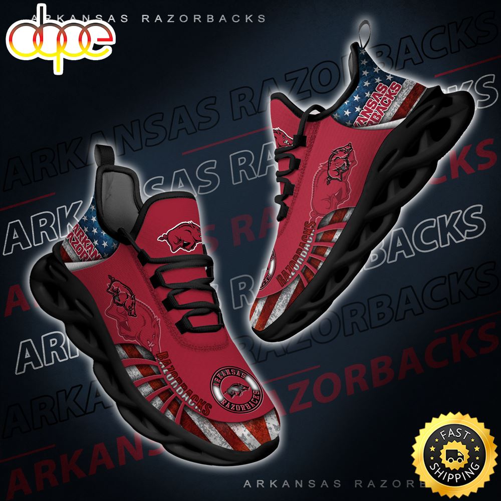 Sportswearmerch Arkansas Razorbacks NCAA Max Soul Shoes Sneakers For Men And Women