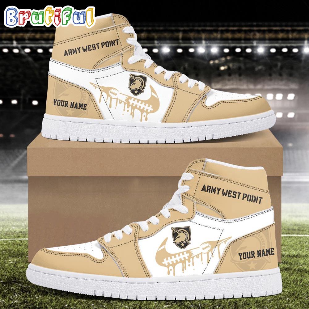 Sportswearmerch Army Black Knights NCAA AJ1 High Sneakers Shoes For Men And Women